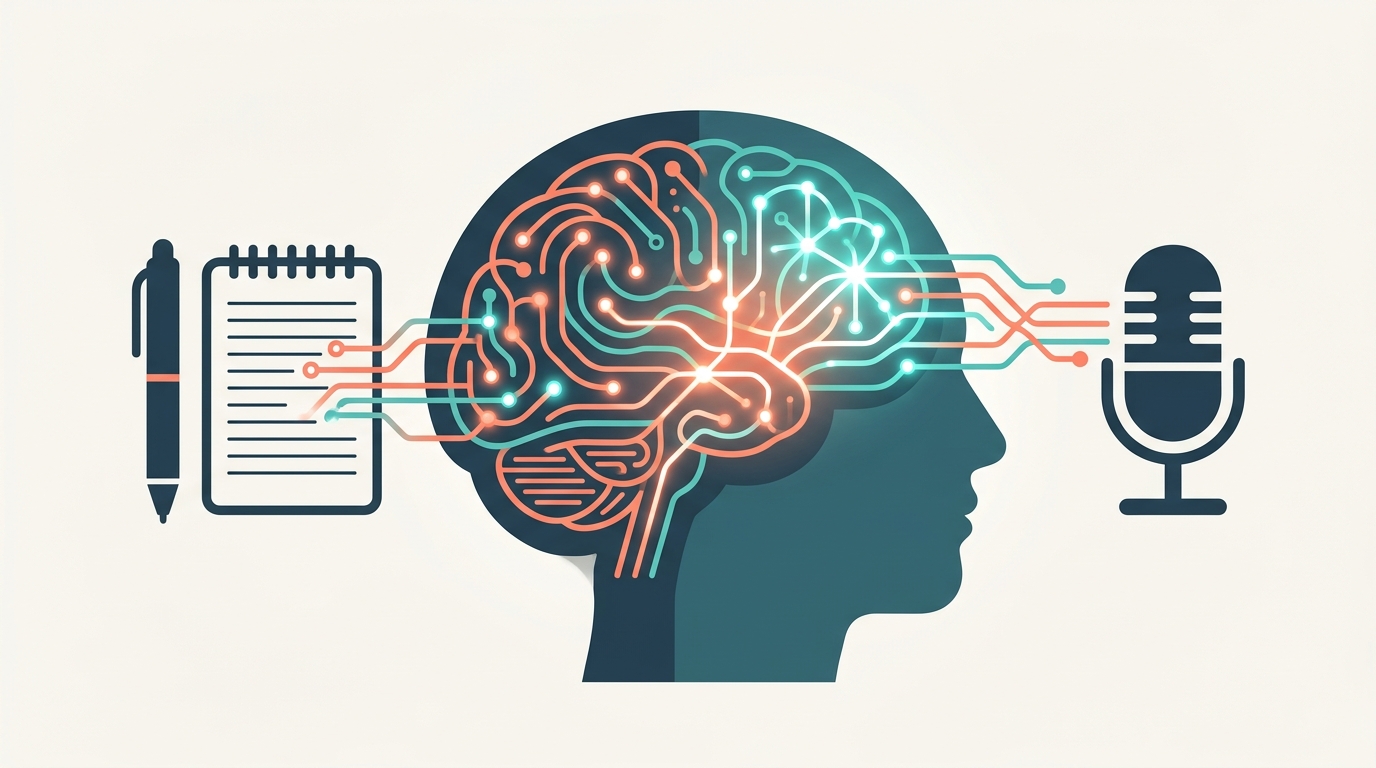 The Neuropsychology of Voice vs Pen: Why Speaking Activates More Brain Regions Than Writing